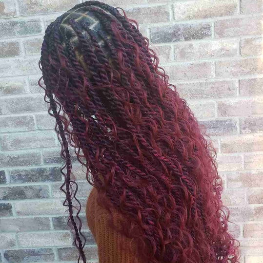 Burgundy passion twists